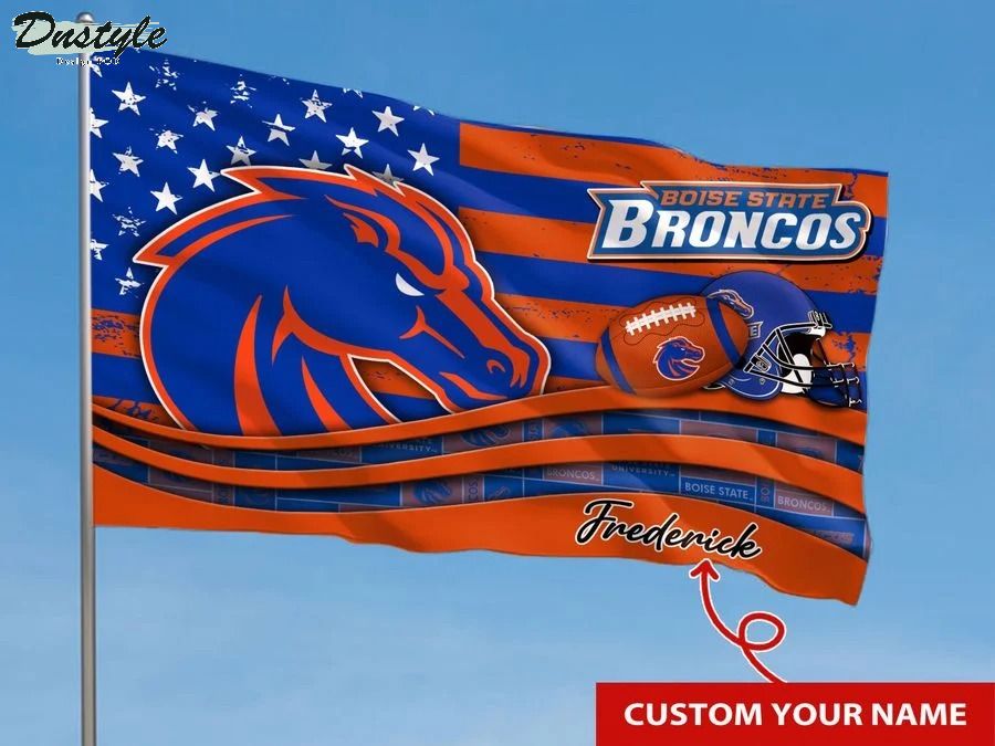 Boise state broncos NCAA custom name flag