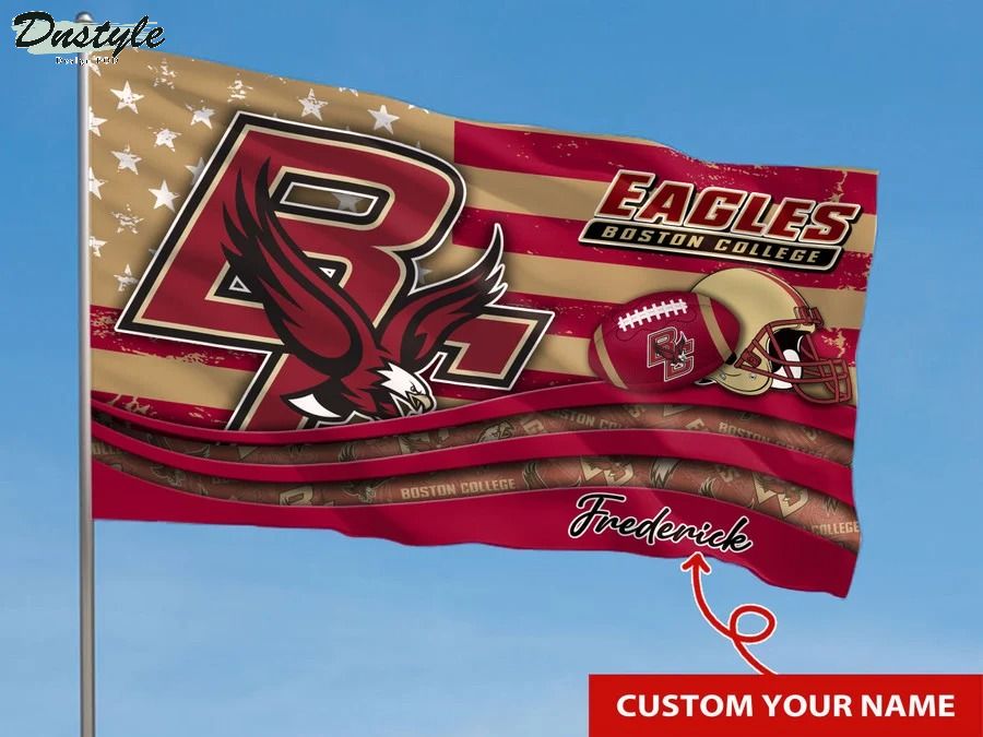 Boston college eagles NCAA custom name flag 1