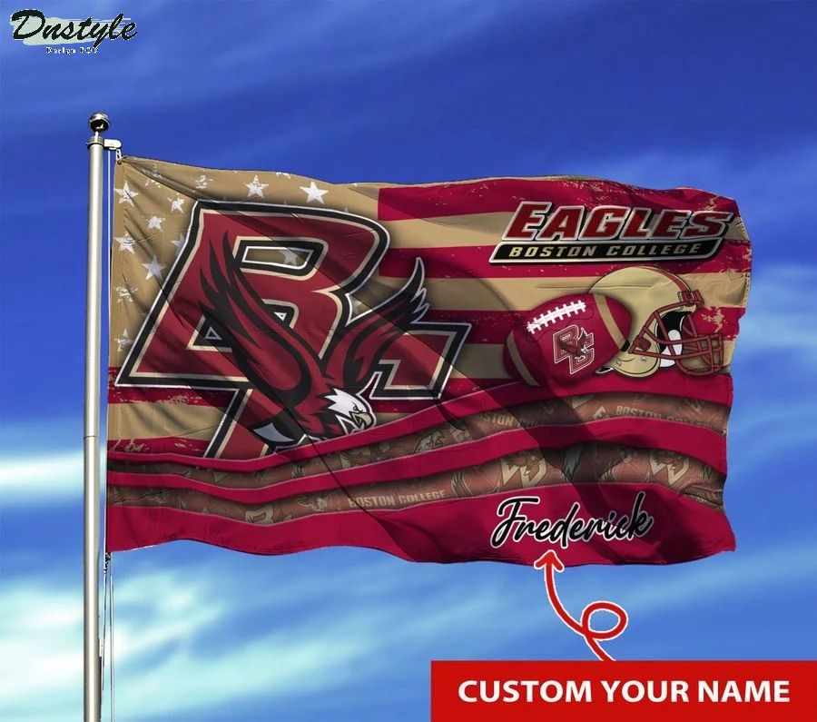 Boston college eagles NCAA custom name flag