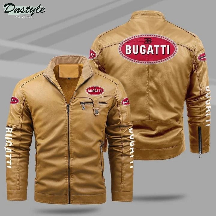Bugatti fleece leather jacket 1