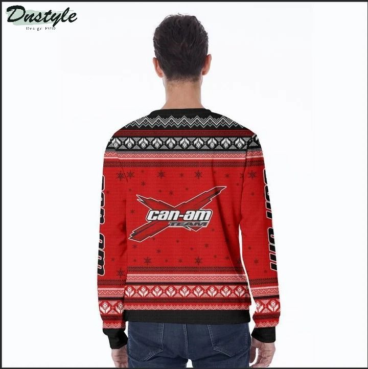Can-am team 3d all over printed wool ugly sweater 1