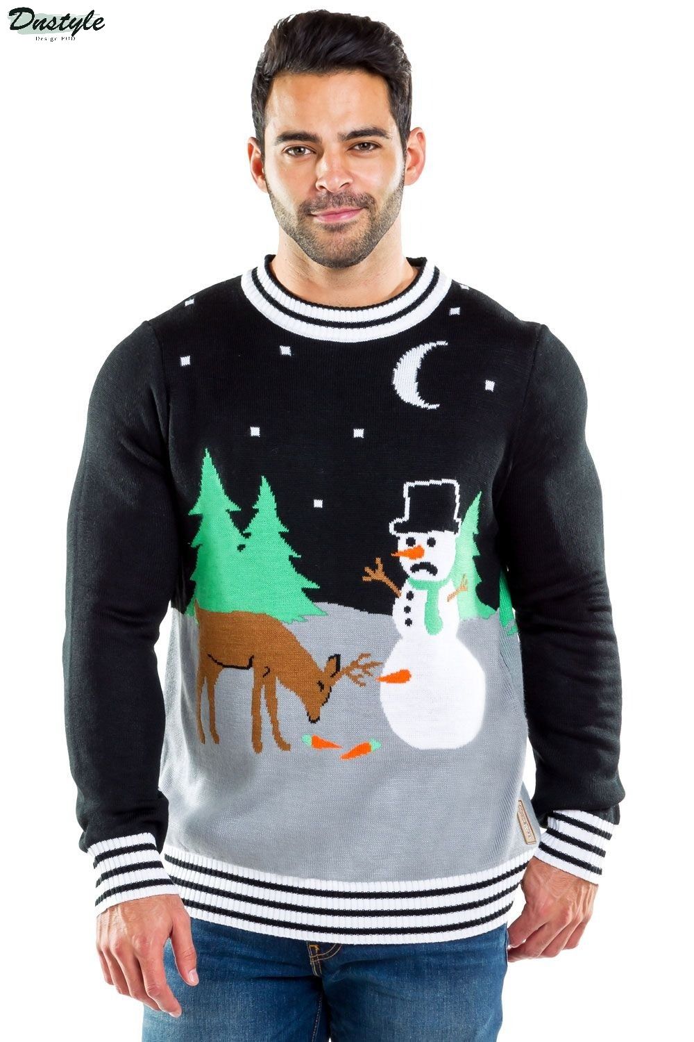 Carrot trail snowman nightmare ugly christmas sweater 2