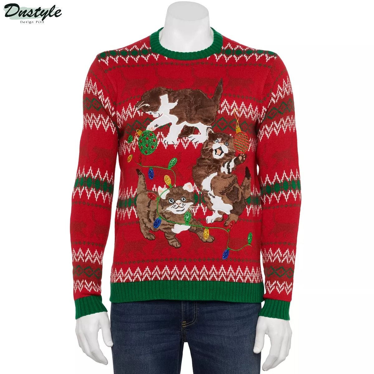 Cat-Astrophe Ugly Christmas Sweater 2