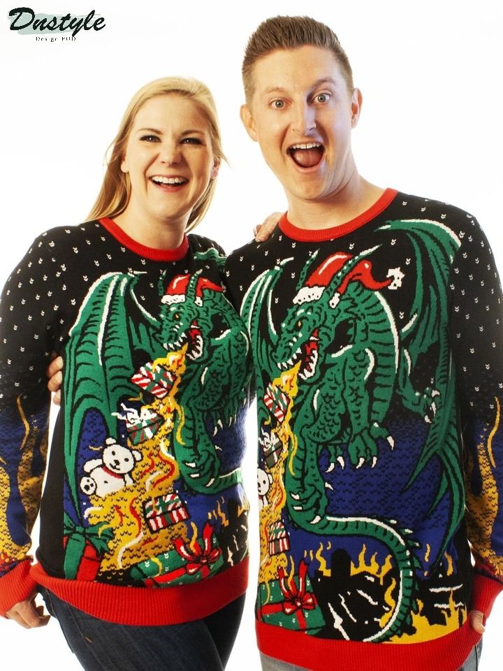 Christmas Dragon ugly christmas sweater 1
