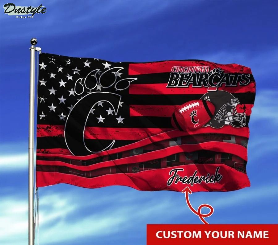 Cincinnati bearcats NCAA custom name flag