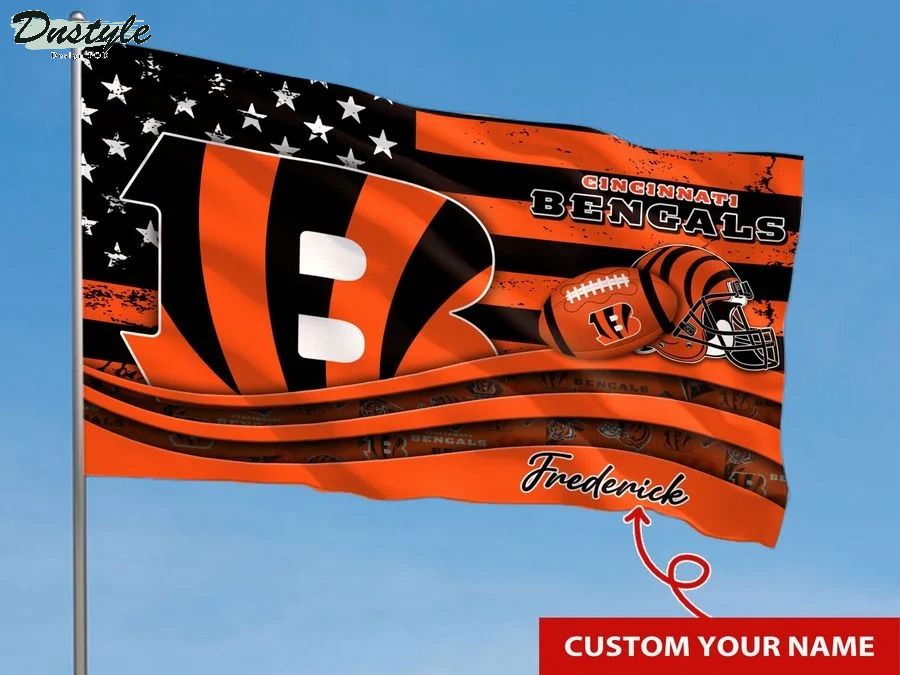 Cincinnati bengals NFL custom name flag