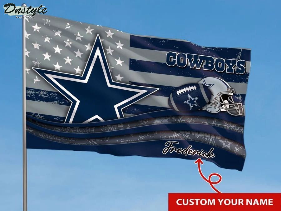 Dallas cowboys NFL custom name flag 1