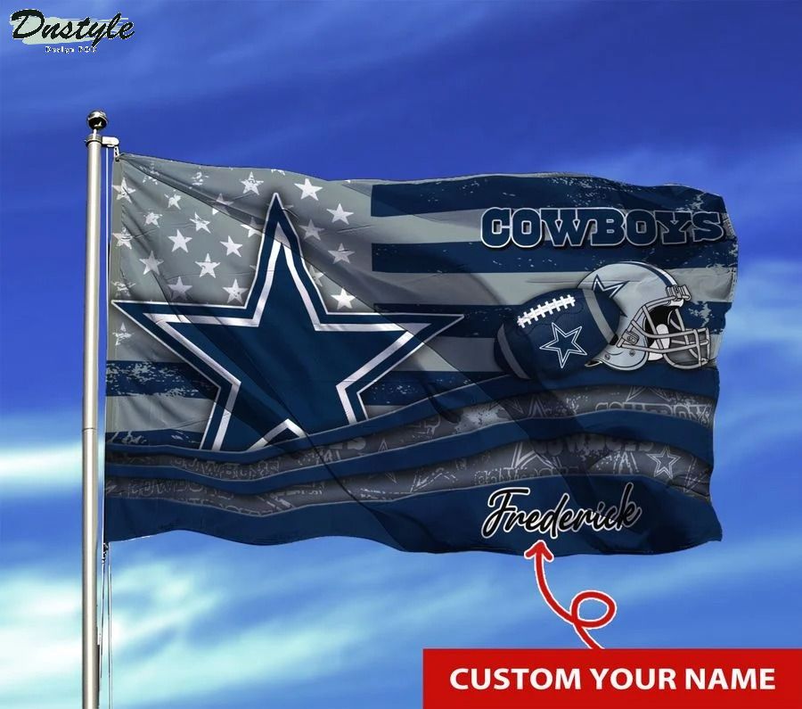 Dallas cowboys NFL custom name flag