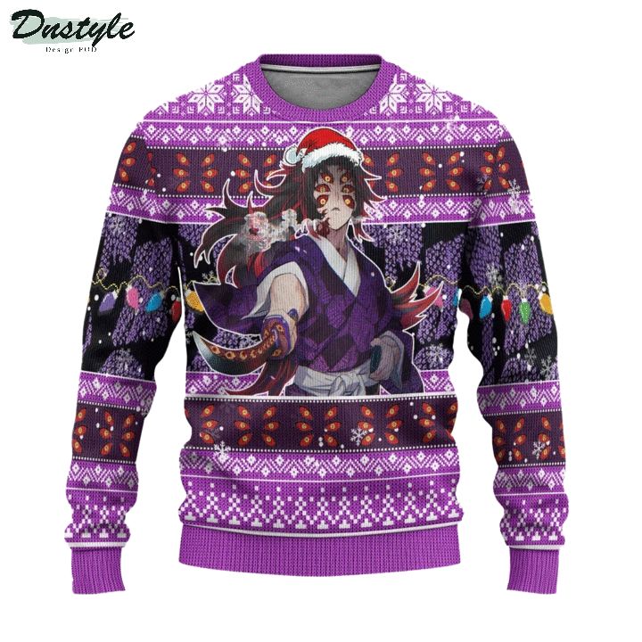 Demon Slayer Kokushibo Anime Ugly Christmas Sweater 1
