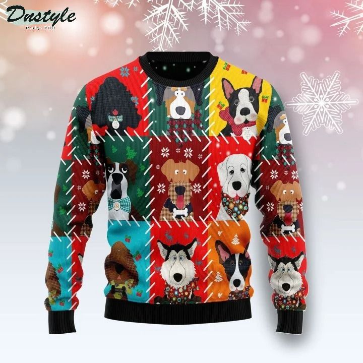 Dog face ugly christmas sweater
