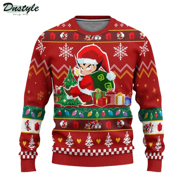 Dragon Ball Vegeta Anime Ugly Christmas Sweater 1