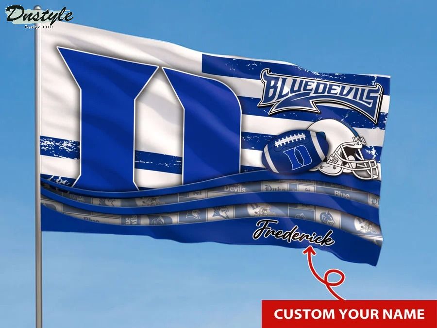 Duke blue devils NCAA custom name flag 1