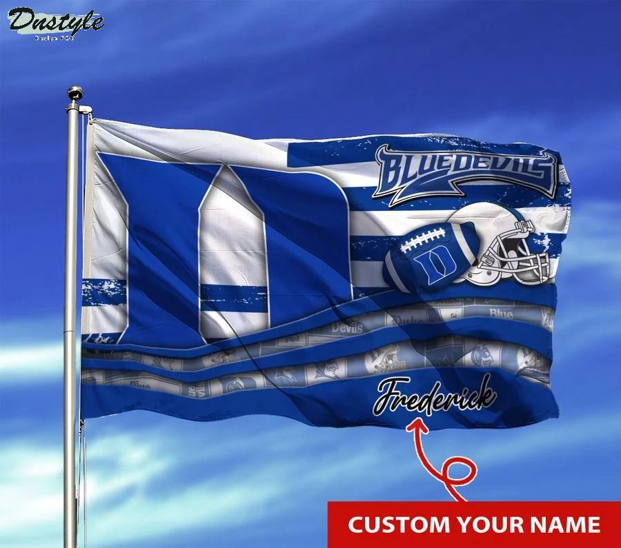Duke blue devils NCAA custom name flag