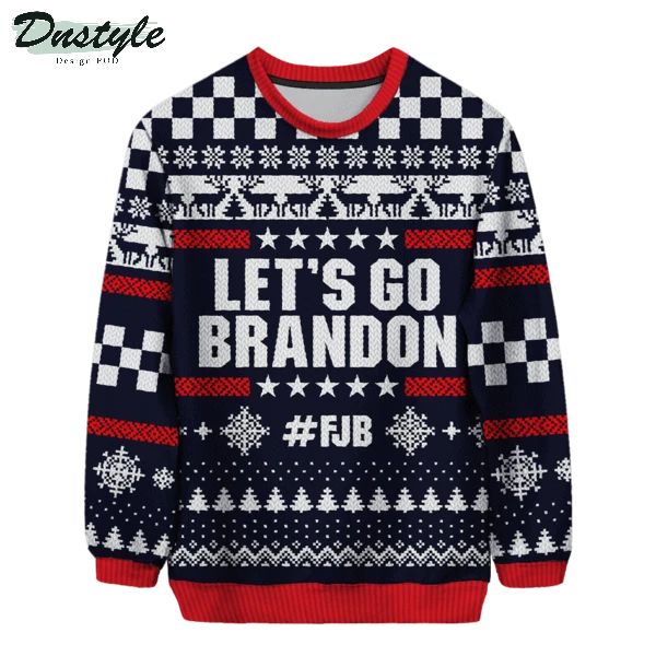FJB Let's go brandon ugly christmas sweater