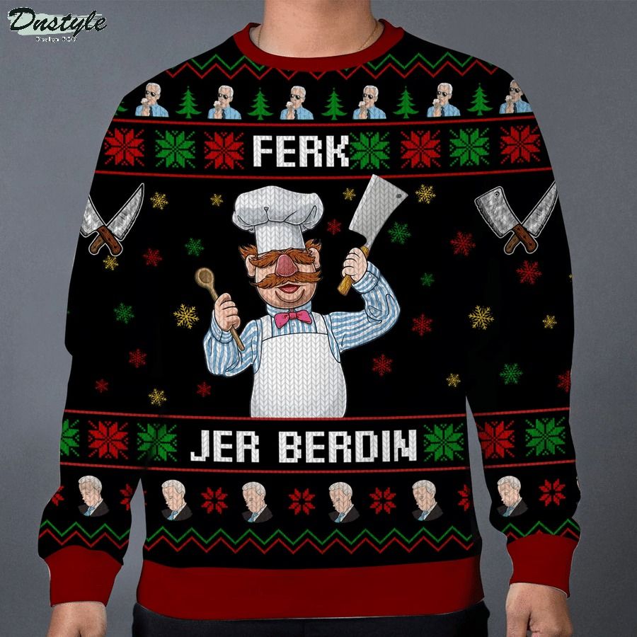 Ferk jer berdin the swedish chef christmas ugly sweater 2