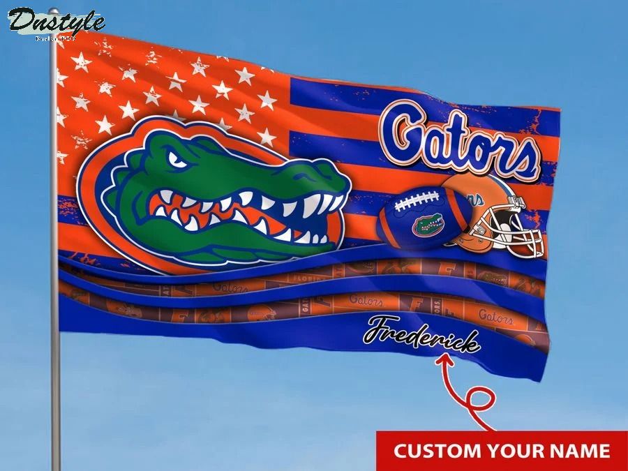 Florida gators NCAA custom name flag 1