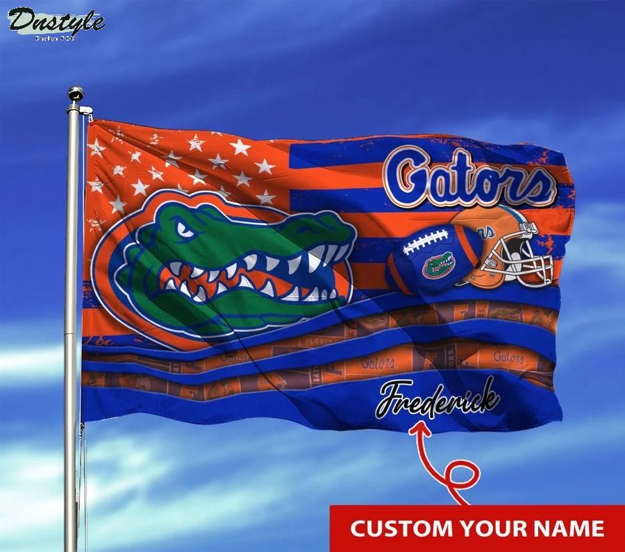 Florida gators NCAA custom name flag