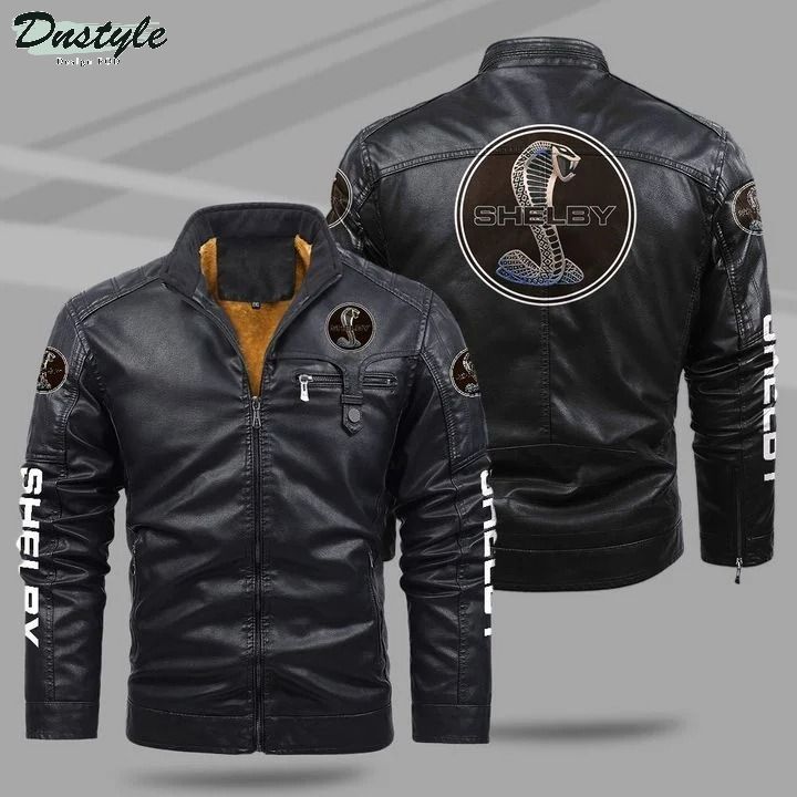 Ford shelby fleece leather jacket