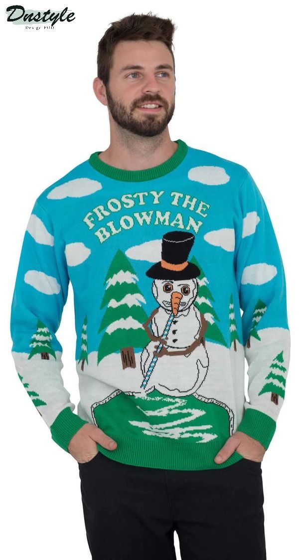 Frosty The Blowman Snowman Ugly Christmas Sweater