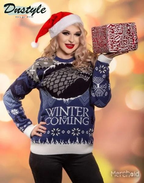 Game Of Thrones Winter Is Coming Stark Ugly Christmas Sweater 2