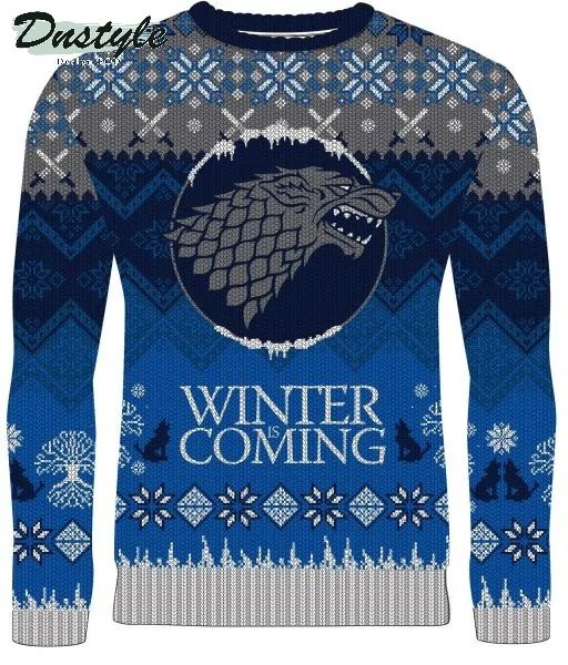 Game Of Thrones Winter Is Coming Stark Ugly Christmas Sweater