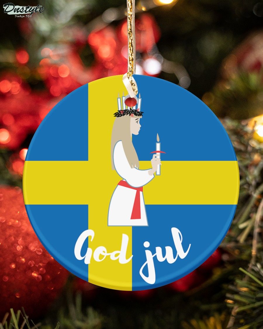 God jul swedish traditional circle ornament 1