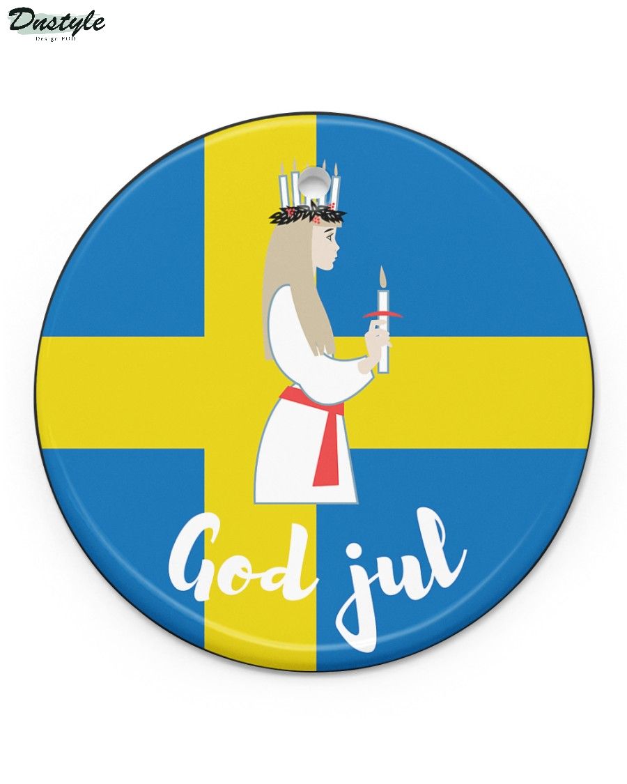 God jul swedish traditional circle ornament
