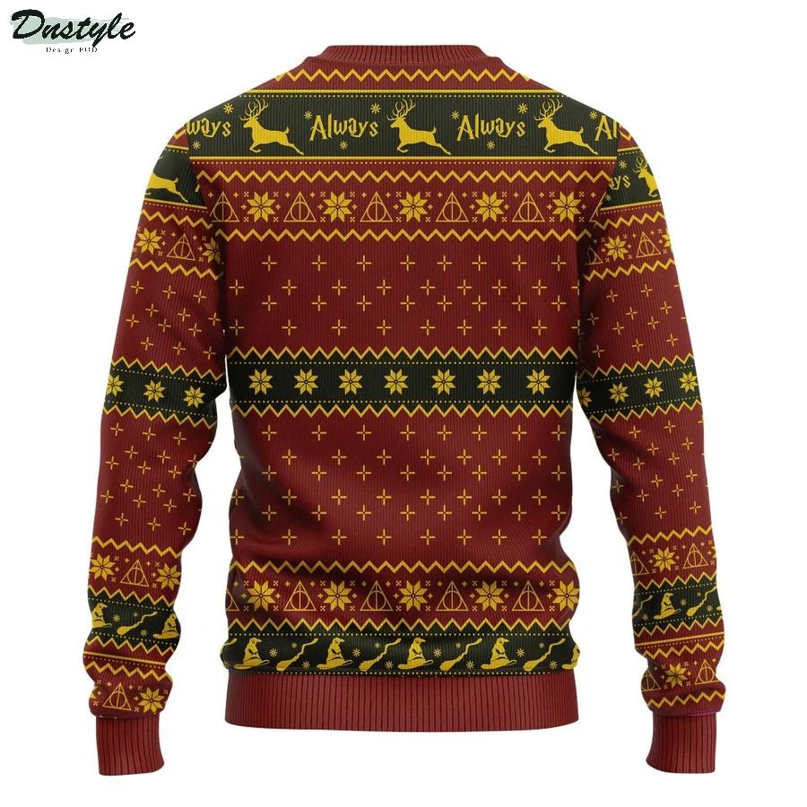 Gryffindor crest ugly christmas sweater 1