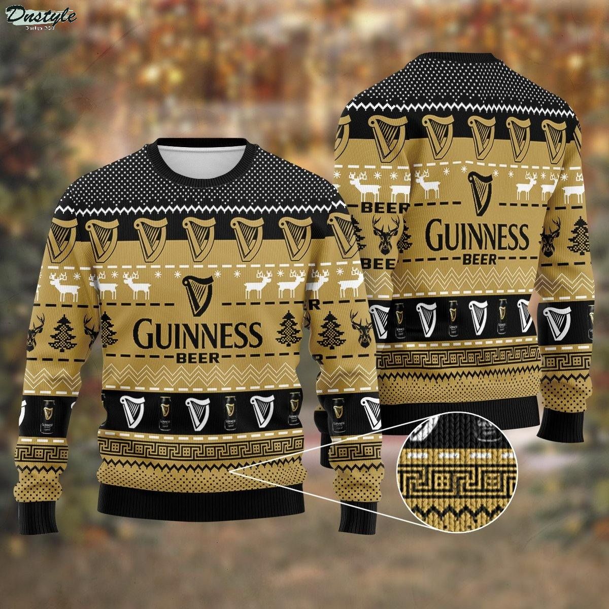 Guiness beer ugly christmas sweater