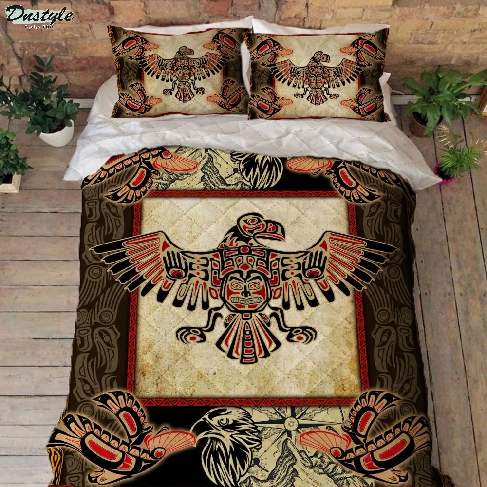 Haida Eagle native quilt bedding set 1