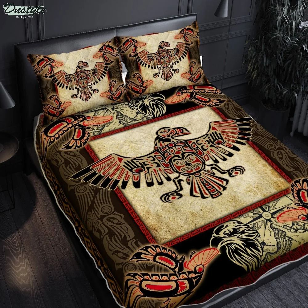 Haida Eagle native quilt bedding set