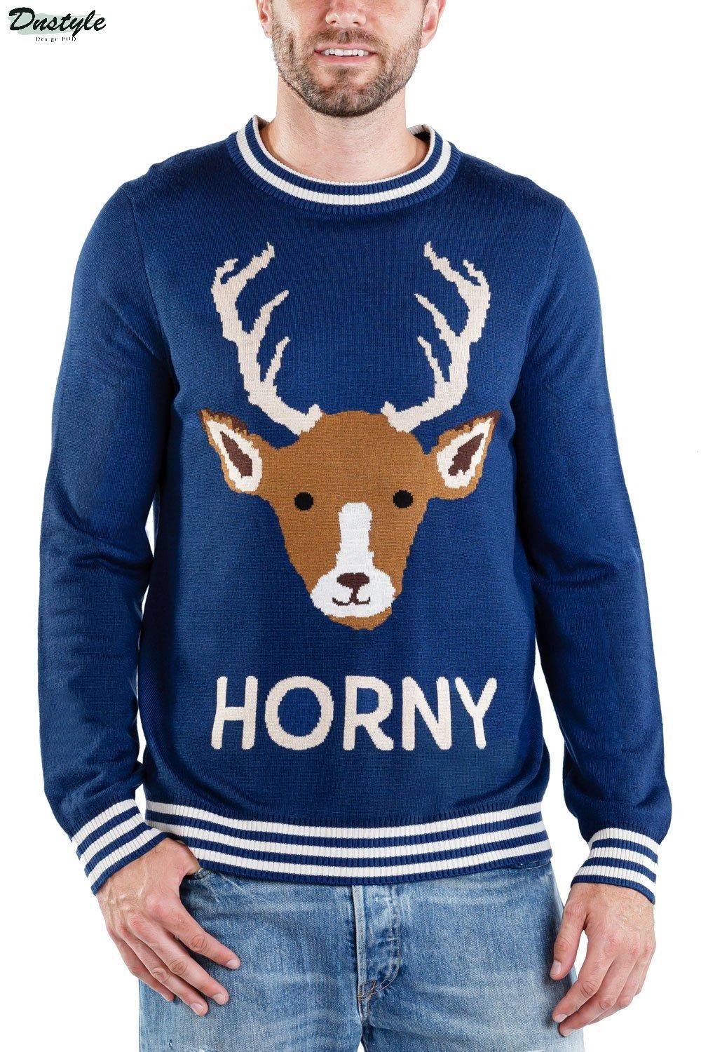 Horny As Buck Ugly Christmas Sweater