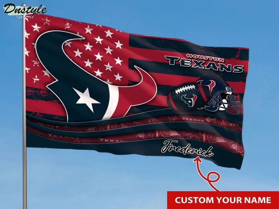 Houston texans NFL custom name flag 1