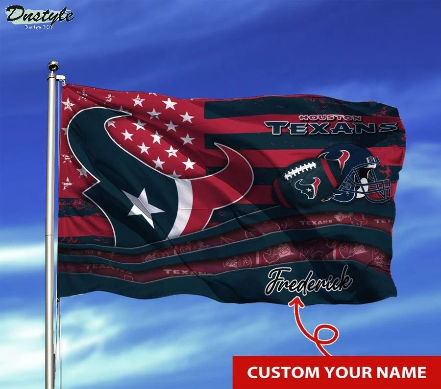 Houston texans NFL custom name flag