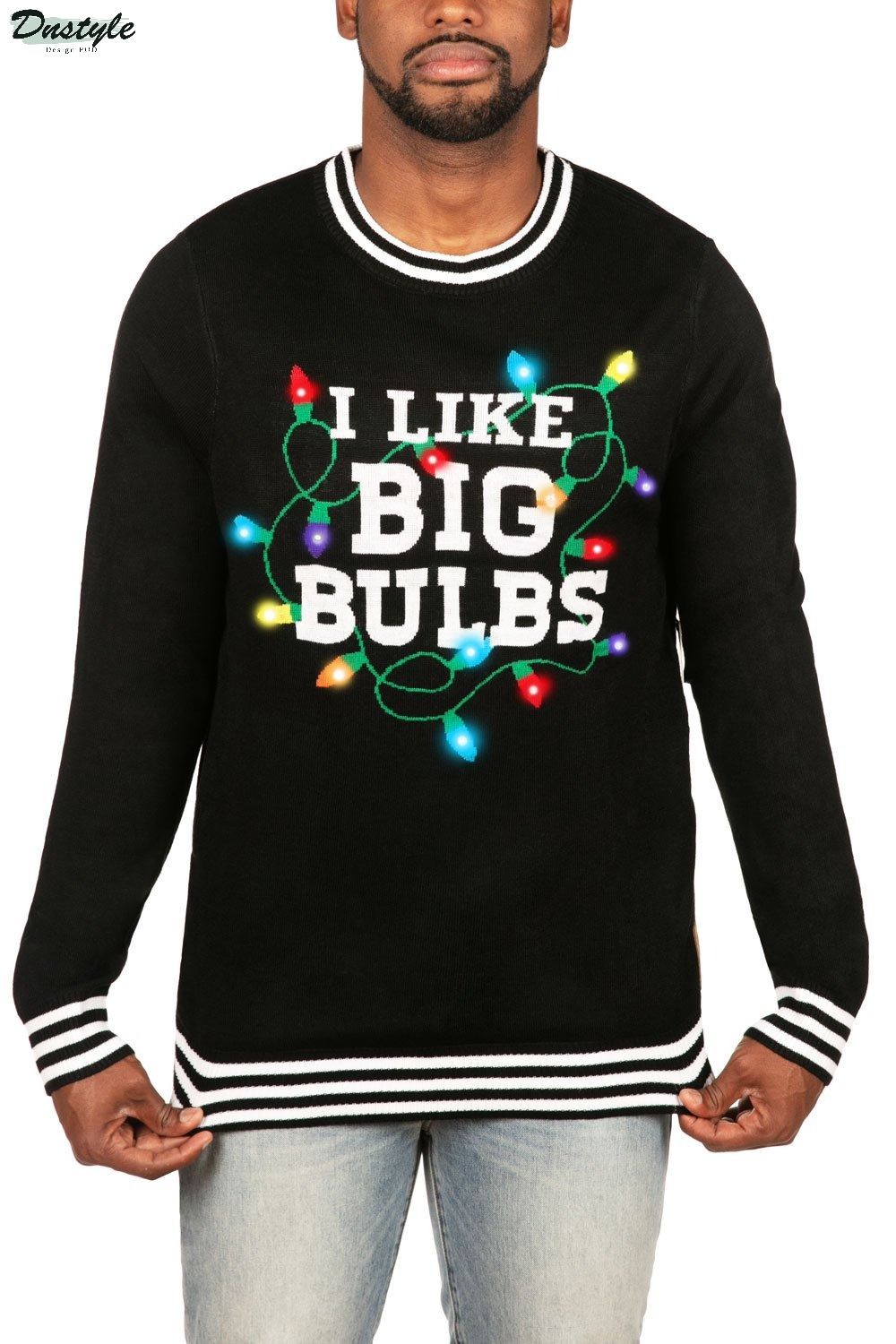 I Like Big Bulbs Light Up Ugly Christmas Sweater