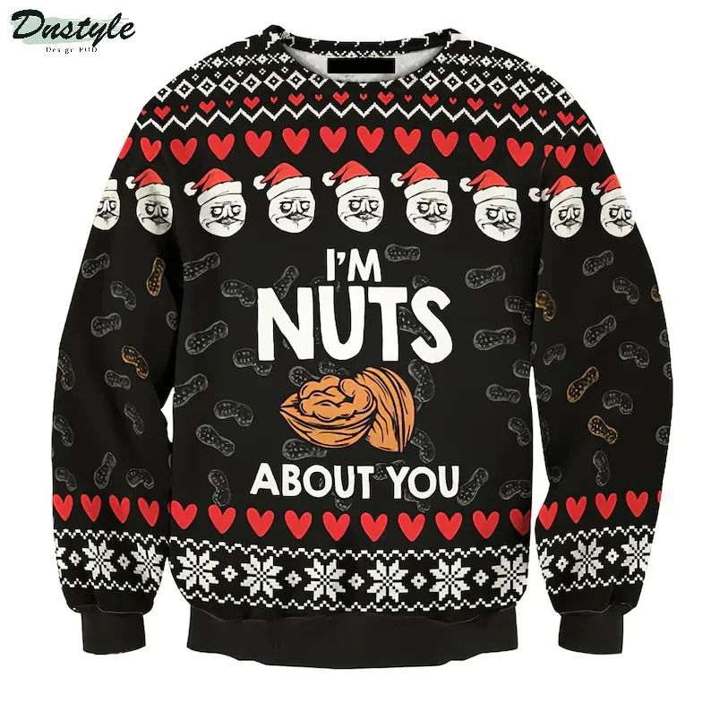 I'm nuts about you christmas ugly sweater
