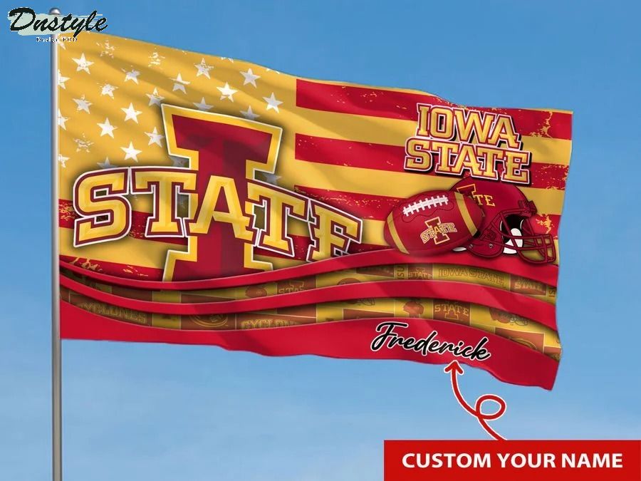 Iowa state cyclones NCAA custom name flag 1