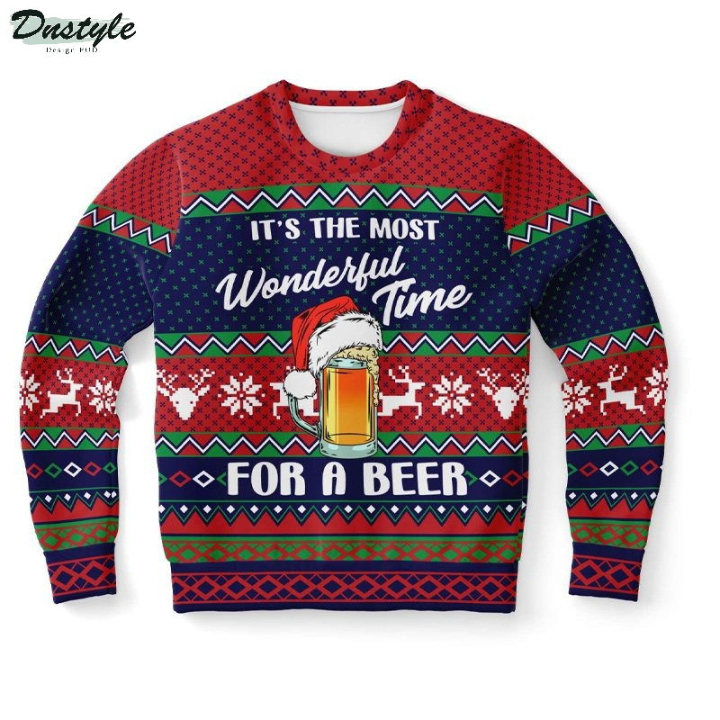 It's the most wonderful time for a beer christmas ugly sweater