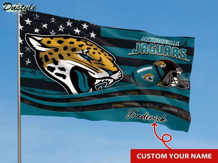 Jacksonville jaguars NFL custom name flag 1