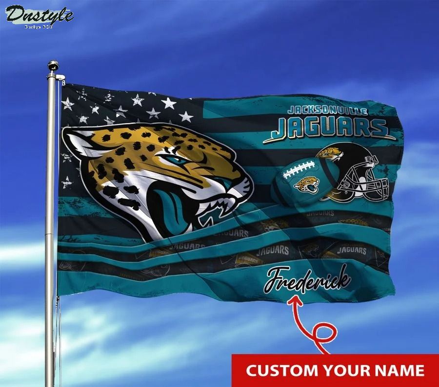 Jacksonville jaguars NFL custom name flag