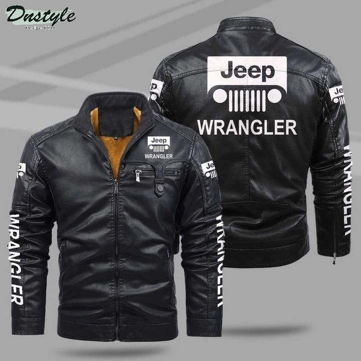 Jeep wrangler fleece leather jacket