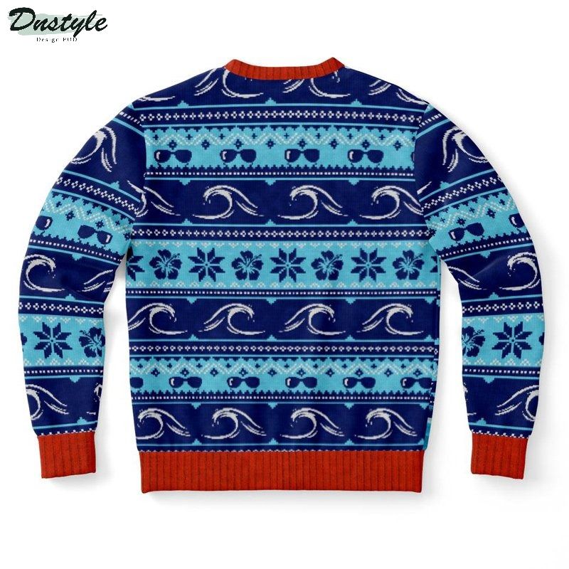 Jingle bells surfing swells christmas ugly sweater 1