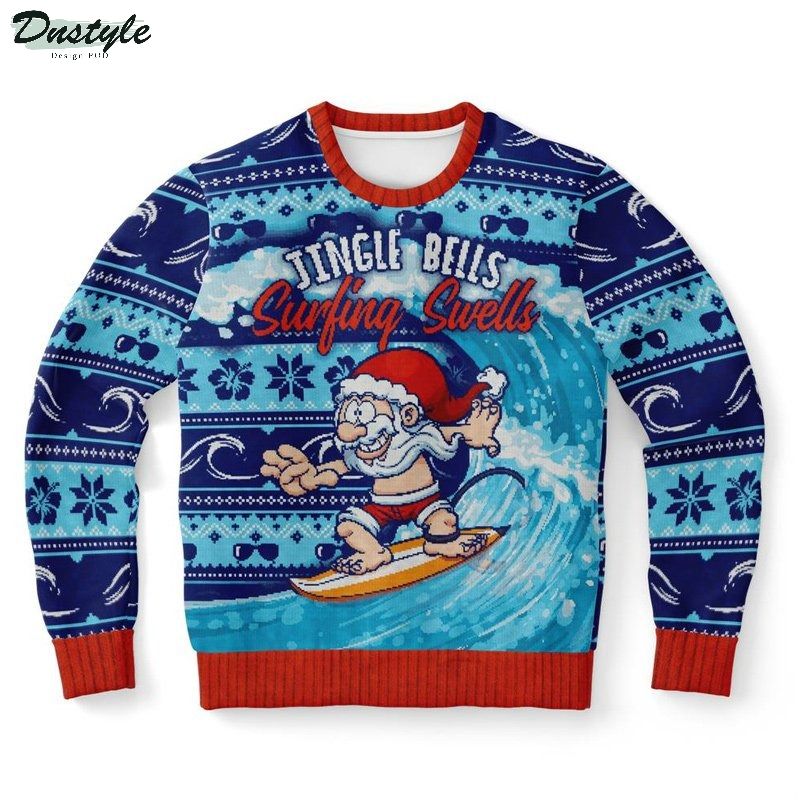 Jingle bells surfing swells christmas ugly sweater