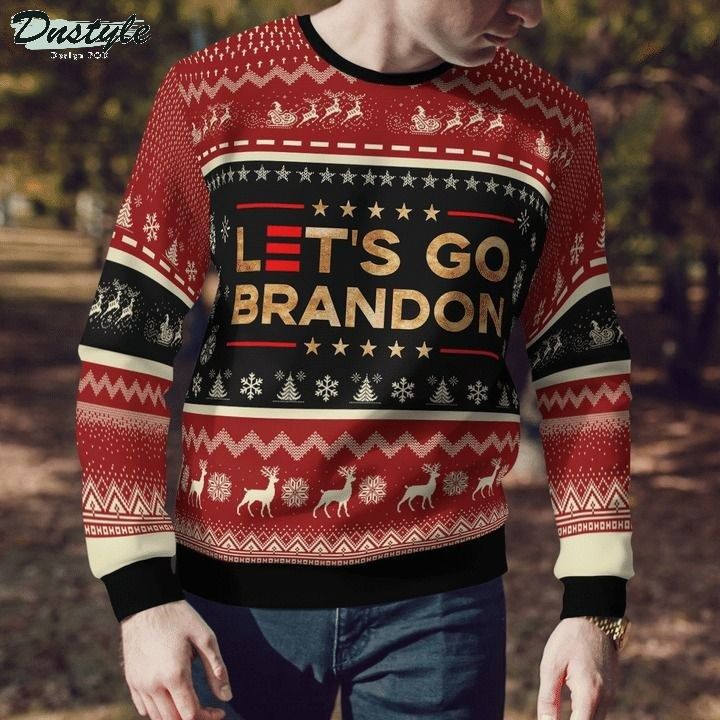 Let's go brandon christmas ugly sweater 1