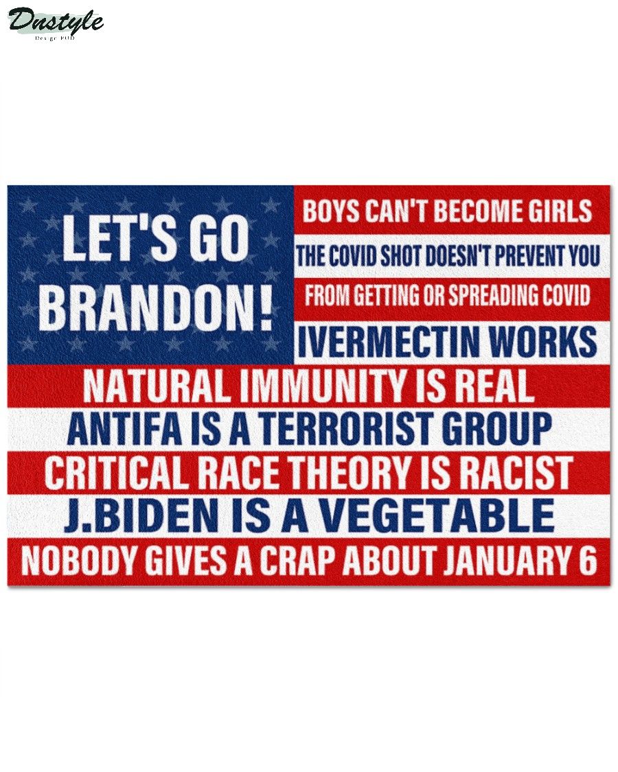 Let's go brandon nobody gives a crap about january 6 doormat