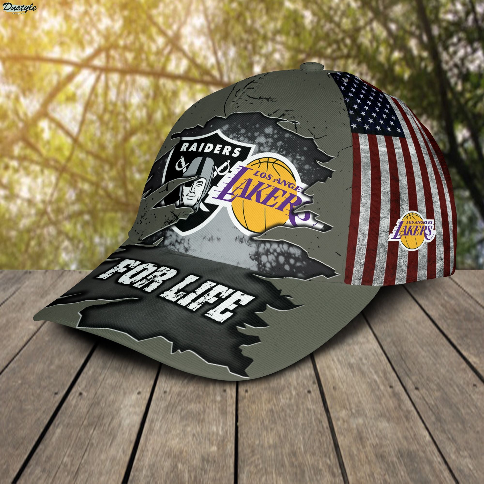 Los Angeles Raiders And Los Angeles Lakers For Life Cap 3