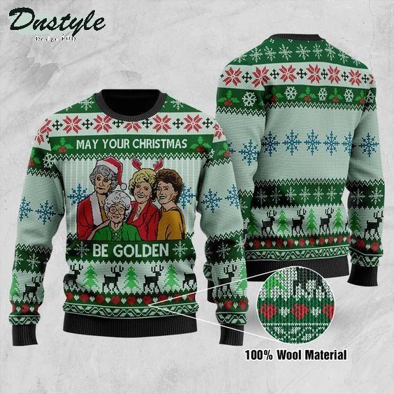 May Your Christmas Be Golden Ugly Christmas Sweater