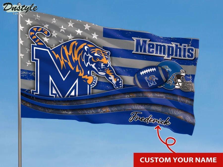 Memphis tigers NCAA custom name flag 1