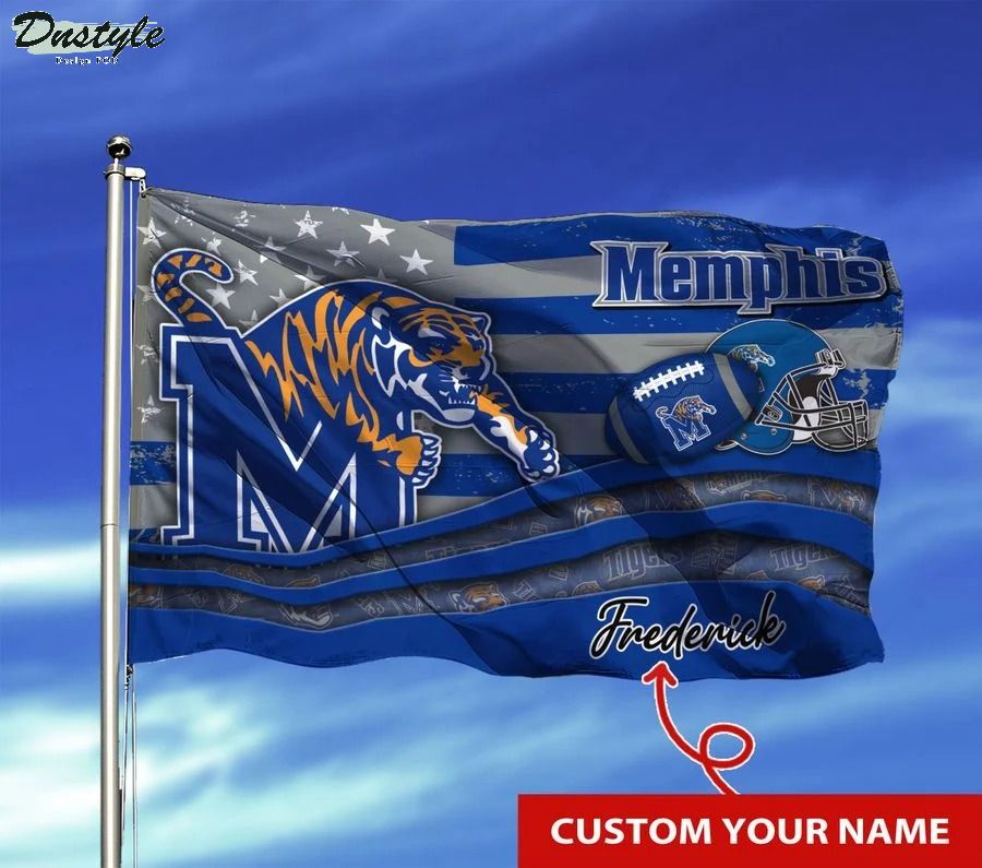 Memphis tigers NCAA custom name flag
