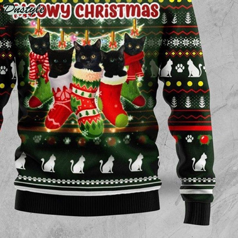 Meowy christmas ugly christmas sweater 2